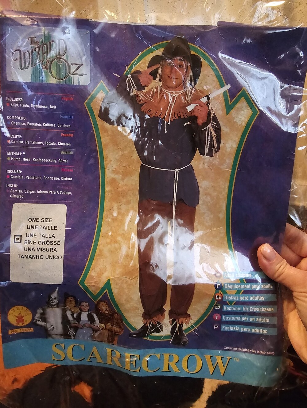 Halloween Scarecrow Costume - Adult One Size